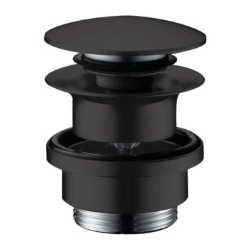 Hansgrohe - Odtoková súprava Push-Open pre umývadlové a bidetové batérie, matná čierna 50100670