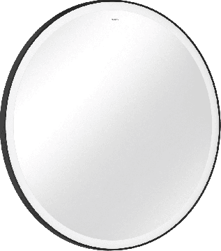 Hansgrohe Xarita Lite S -  Okrúhle zrkadlo s LED osvetlením po obvode ⌀ 900 mm s infračerveným senzorom, čierna matná 54980670