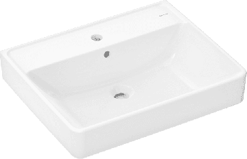 Hansgrohe Xanuia Q - Umývadlo na stenu 600x480 mm s otvorom pre batériu a prepadom, biela 60133450