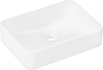 Hansgrohe Xuniva Q - Umývadlová misa 550x400 mm bez prepadu a otvoru na batériu, biela 60168450