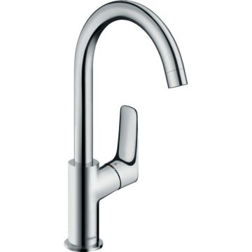 Hansgrohe Logis - Umývadlová batéria 210 s otočným výtokom a s odtokovou súpravou s tiahlom, chróm 71130000