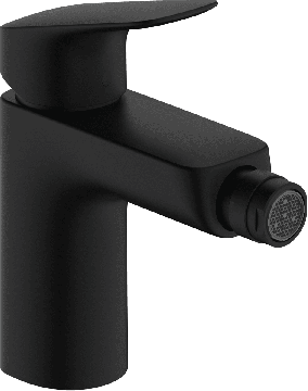 Hansgrohe Logis - Bidetová batéria 100 s odtokovou garnitúrou s tiahlom, čierna matná 71200670