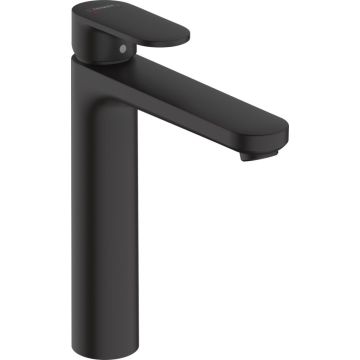 Hansgrohe Vernis Blend - Páková umývadlová batéria 190 s odtokovou súpravou s tiahlom, čierna matná 71552670