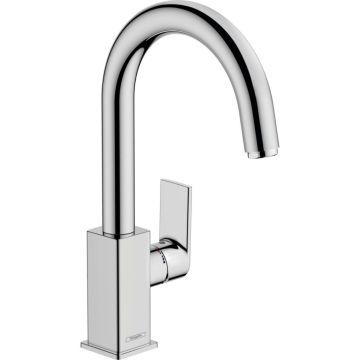 Hansgrohe Vernis Shape - Umývadlová batéria stojanková s otočným výtokom a odtokovou súpravou s tiahlom, chróm 71564000