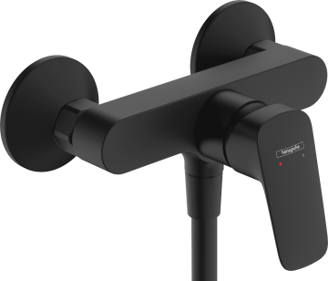 Hansgrohe Logis - Sprchová batéria na stenu, čierna matná 71600670