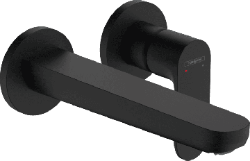 Hansgrohe Rebris S - Páková umývadlová batéria pod omietku, pre montáž na stenu, s výtokom 20 cm, čierna matná 72528670