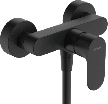 Hansgrohe Rebris S - Páková sprchová batéria na stenu, čierna matná 72640670