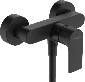 Hansgrohe Rebris E - Páková sprchová batéria na stenu, čierna matná 72650670