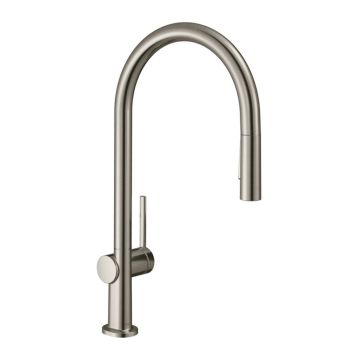 Hansgrohe Talis M54 - Páková kuchynská batéria 210, vyťahovateľná sprška, 2jet, vzhľad nerezu 72800800