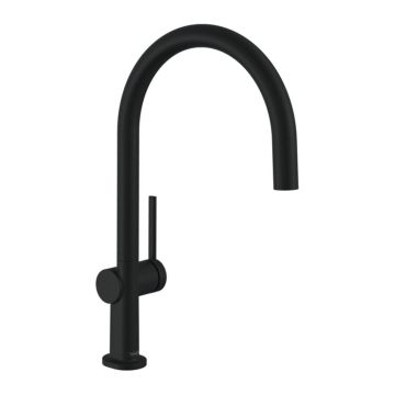 Hansgrohe Talis M54 - Kuchynská páková batéria 220, 1jet, matná čierna 72804670