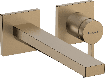 Hansgrohe Tecturis E - Páková umývadlová batéria EcoSmart+ pod omietku s výtokom 225 mm, kartáčovaný bronz 73051140