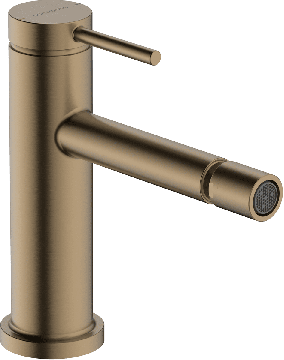 Hansgrohe Tecturis S - Bidetová páková batéria s odtokovou súpravou s tiahlom, kartáčovaný bronz 73201140