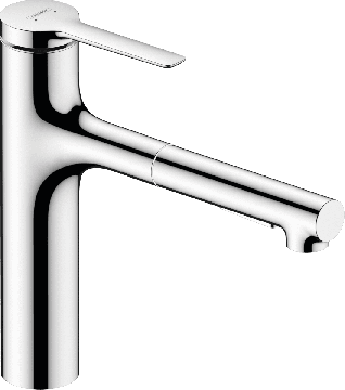 Hansgrohe Zesis M33 - Páková kuchynská batéria 160, vyťahovacia spŕška, 2jet, sBox lite, chróm 74804000