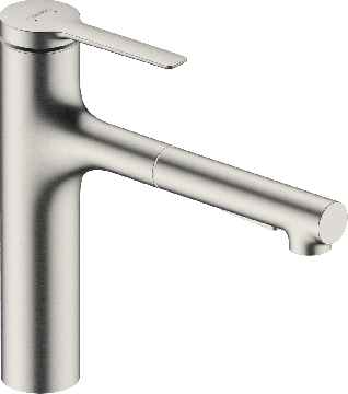 Hansgrohe Zesis M33 - Páková kuchynská batéria 160, vyťahovacia spŕška, 2jet, sBox lite, vzhľad nerezu 74804800