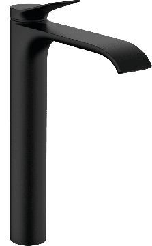 Hansgrohe Vivenis - Páková umývadlová batéria 250 pre umývadlové misy, s odtokovou súpravou s tiahlom, čierna matná 75040670