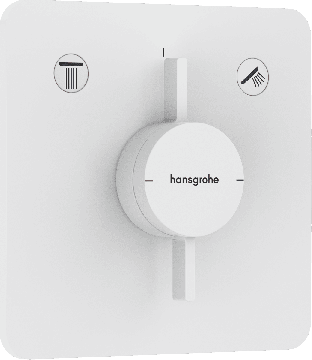 Hansgrohe DuoTurn Q - Batéria pod omietku pre 2 spotrebiče, biela matná 75414700