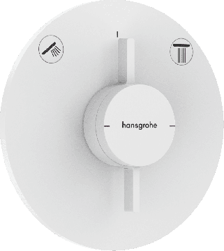 Hansgrohe DuoTurn S - Batéria pod omietku pre 2 spotrebiče, biela matná 75418700