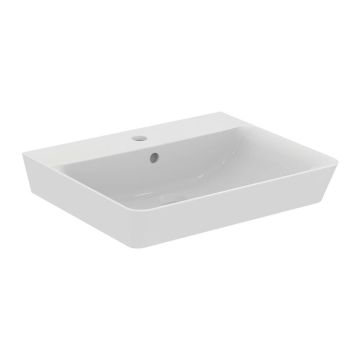 Ideal Standard Connect Air - Umývadlo CUBE 550x460 mm, s prepadom, biela E029901