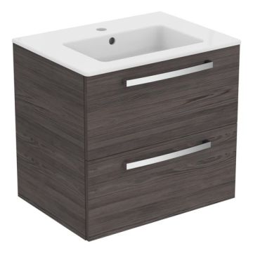 Ideal Standard Tempo - SET umývadlo 600 mm + skrinka, 2 zásuvky, lávová šedá K2979LG