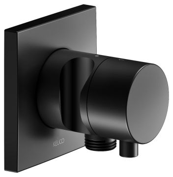 Keuco Ixmo - Dvojcestný prepínací ventil s napojením hadice a držiakom sprchy, čierna matná 59556371202