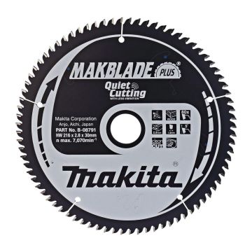 Makita B-08791 - KOTÚČ PÍLOVÝ 216 x 30 mm 80 z