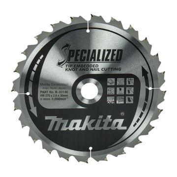 Makita B-33146 - KOTÚČ PÍLOVÝ 270 x 30 mm 24 z