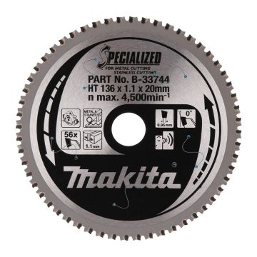 Makita B-33744 - KOTÚČ PÍLOVÝ 136 x 20 mm 56 z