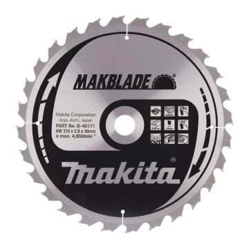 Makita B-46171 - KOTÚČ PÍLOVÝ 315 x 30 mm 28 z
