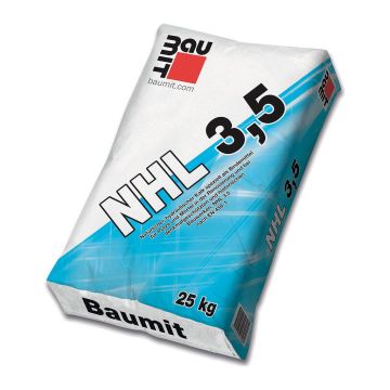 Baumit NHL 3,5 – Prírodné hydraulické vápno na výrobu mált a omietok - 25 kg