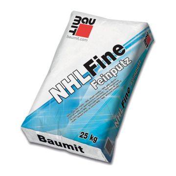 Baumit NHL Fine – Tradičná vápenná štuková omietka - 25 kg - 1 mm