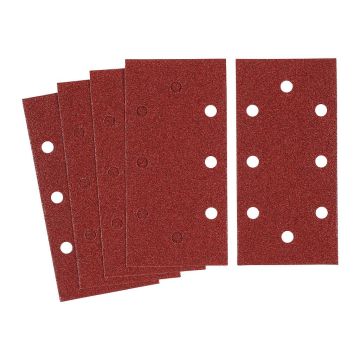 Stanley STA31517 - Papier brúsny dierovaný 93×190mm, P80, suchý zips, 5ks, pre Black+Decker