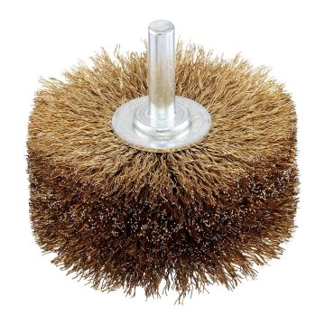 Stanley STA36017 - Kefa do vŕtačky okružná mosadzná vlnitá, stopka Ø6mm, Ø80mm×35mm