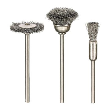 Stanley STA36090 - Kefa do vŕtačky rotačná, sada 3ks - okružná Ø22mm, hrnčeková Ø15mm, koncová Ø5mm, stopka Ø3mm