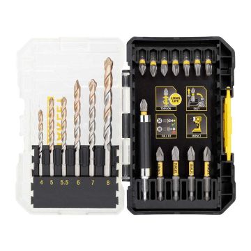 Stanley STA88552M - Súprava presných vrtákov a bitov, 19-dielna, 40x, FatMax®