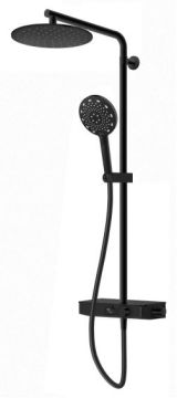 Teorema Select Design - Sprchová súprava s termostatom, čierna matná 15261BB-T01