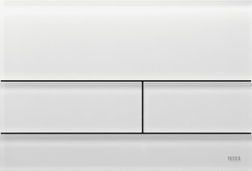TECEsquare - Ovládacie tlačidlo pre WC, saténové biele sklo 9240824