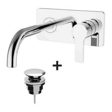 Teorema Good Life - Umývadlová batéria pod omietku s Clic-Clac zátkou, chróm 86312