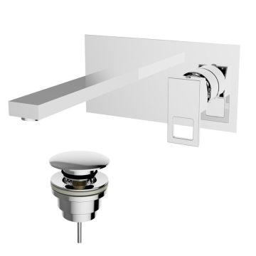 Teorema Gossip - Umývadlová batéria pod omietku, komplet, výpusť CLICK, chróm 96316