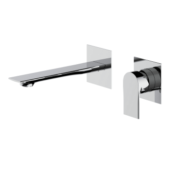 Teorema Slope - Umývadlová batéria dvojotvorová pod omietku s Push-Open odtokovou súpravou, chróm 9H316E