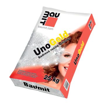 Baumit UnoGold – Sadrová ručná omietka s hladeným alebo gletovaným povrchom - 25 kg