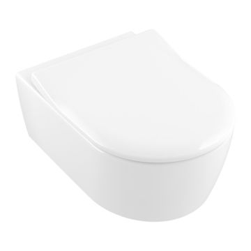 Villeroy & Boch Avento Combi-Pack - SET Závesné WC + sedátko SlimSeat SoftClosing, alpská biela 5656RS01