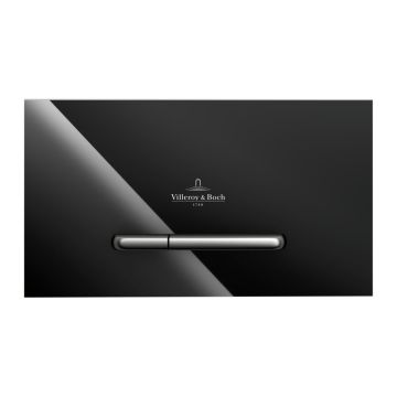 Villeroy & Boch ViConnect - Ovládacie tlačidlo k WC 300G, lesklé čierne sklo 922160RB