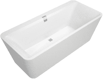 Villeroy & Boch Squaro Edge 12 Duo - Vaňa do priestoru 1800x800 mm, vrátane odpadu a prepadu, alpská biela UBQ180SQE7PDV-01