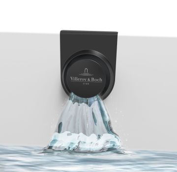 Villeroy Boch - Napúšťanie vody integrované v prepade, 20 l/min, čierna matná UPCON0136-33