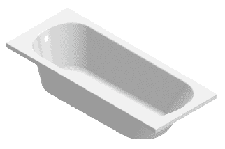 Vima 705 GALAKTA - Vaňa 1600x700 mm, biela