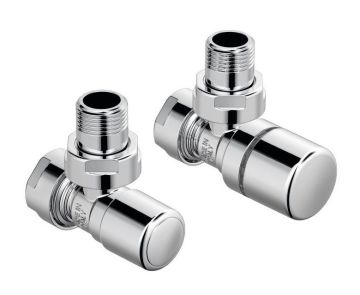 Zehnder Príslušenstvo - Set A rohový ventil a šróbenie pre spiatočku Standard Line 1/2", chróm 838888