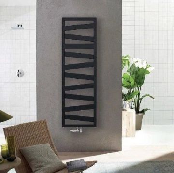 Zehnder Kazeane - Radiátor 1340x600 mm, pre teplovodnú alebo kombinovanú prevádzku, čierna matná RK-130-060-0557