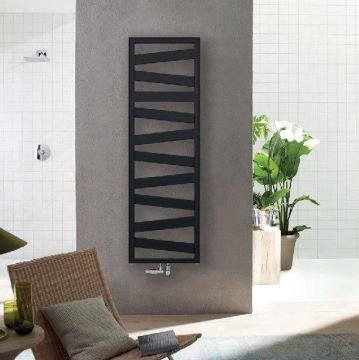Zehnder Kazeane - Radiátor 1567x500 mm, pre teplovodnú alebo kombinovanú prevádzku, čierna matná RK-160-050-0557