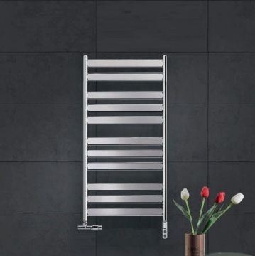 Zehnder Zeta - Radiátor 1200x600 mm, pre teplovodnú alebo kombinovanú prevádzku, chróm ZETC-120-060