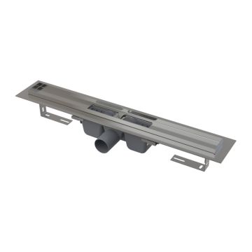 AlcaPlast APZ1-550 - Podlahový žľab s okrajom pre perforovaný rošt